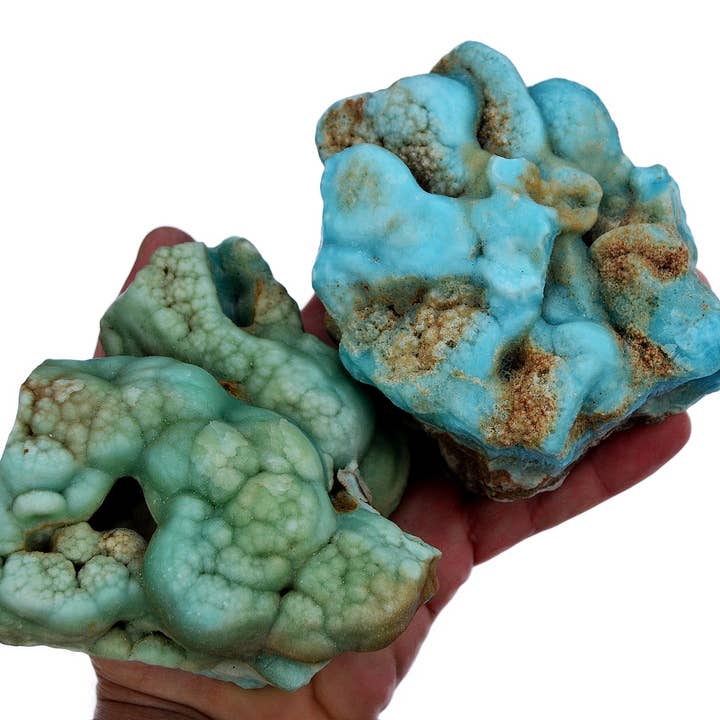Kaia & Crystals - Wholesale Spiritual Stone/Crystal - Raw Blue Aragonite Crystal (100g - 1.500g)