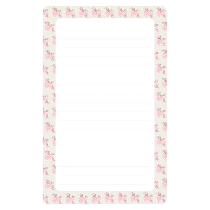 LINED NOTEPAD - FANCY FLOWER for wholesale by Namedrops