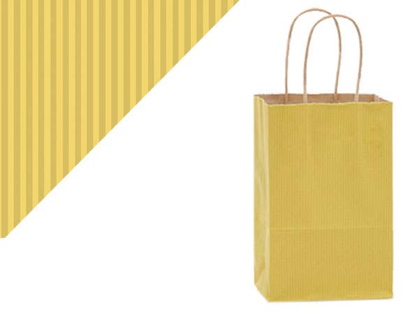 Nashville Wraps - Wholesale Gift Bag - Recycled Shadow Stripe Kraft Paper Retail Shopping Bags6