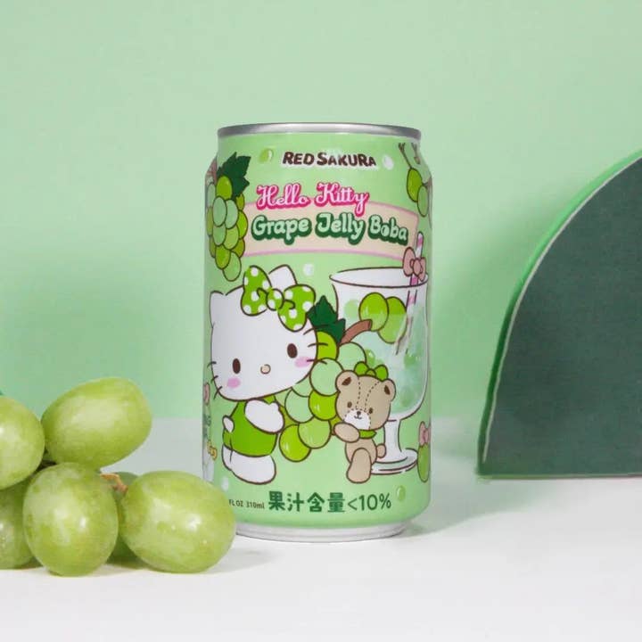 Echo Sales Canada - Wholesale Sports/energy drink - Hello Kitty Grape Jelly Boba- can 310ml case of 24 (Taiwan)2