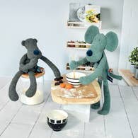 MAÏLOU TRADITION - Wholesale Knuffels - Kinderen en baby - Grigrine de groene muis - Les Pop - 40 cm1