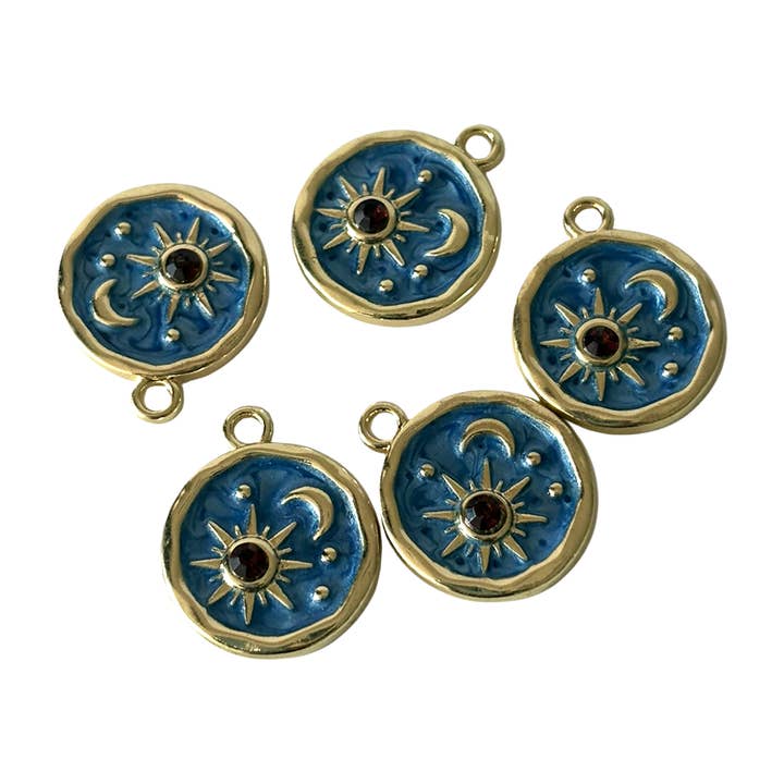 VIE – Großhandel Individueller Charm/Anhänger – Sonne & Mond Emaille-Anhänger2