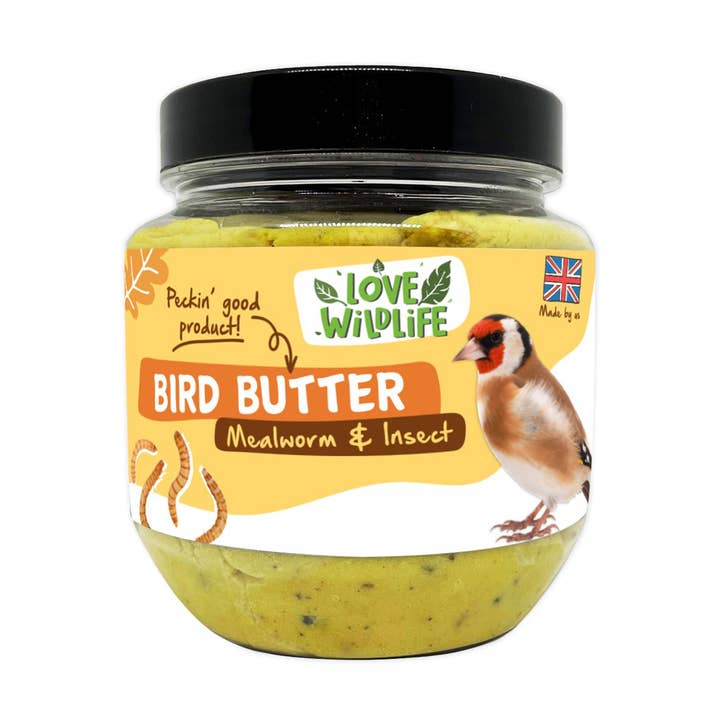 Love Wildlife Mealworm & Insect Suet Bird Butter 375g for wholesale by Natures Grub