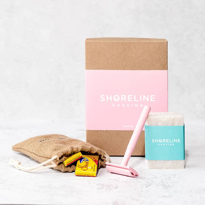 Shoreline Shaving – Lâmina por atacado – Kit Barbear Ecológico - Navalha de Segurança Ouro Rosa8