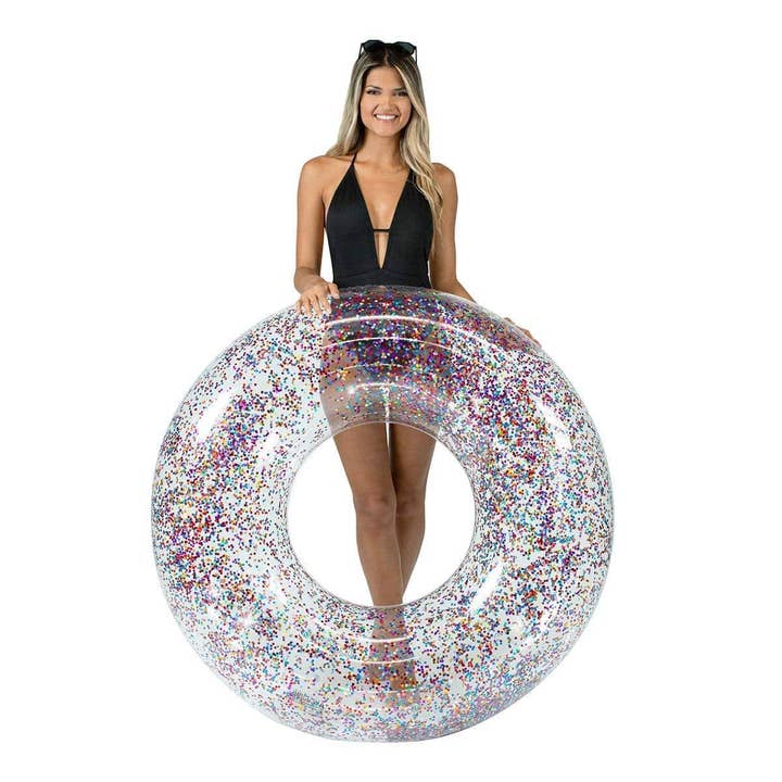 PoolCandy – wholesale Inflatables – Inflatable Pool Float Multicolor Glitter Jumbo 48 Inch PoolC3