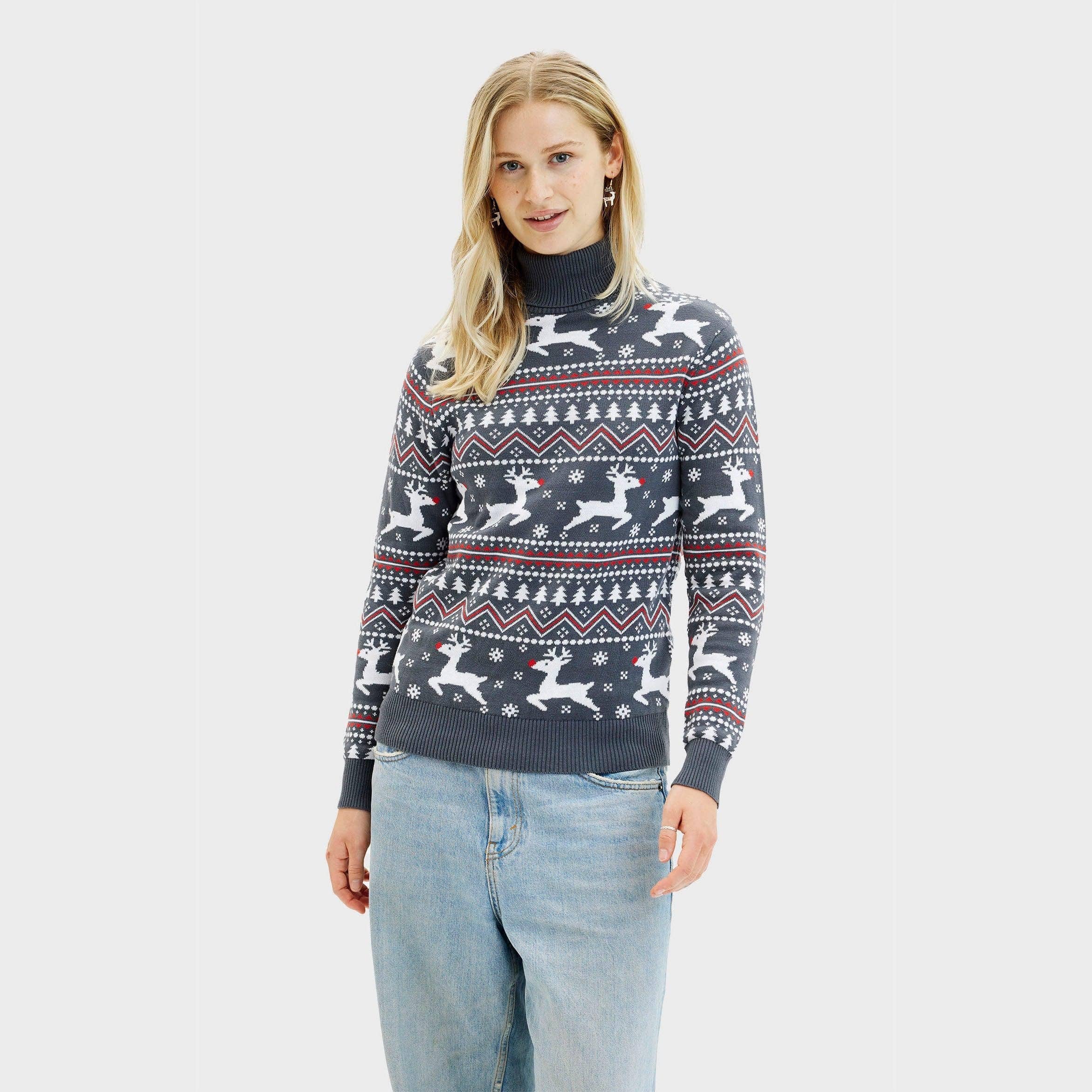 Happy Seasons – Engroshandel Pullover - Herre – The Stylish Highneck Christmas Sweater – Women3