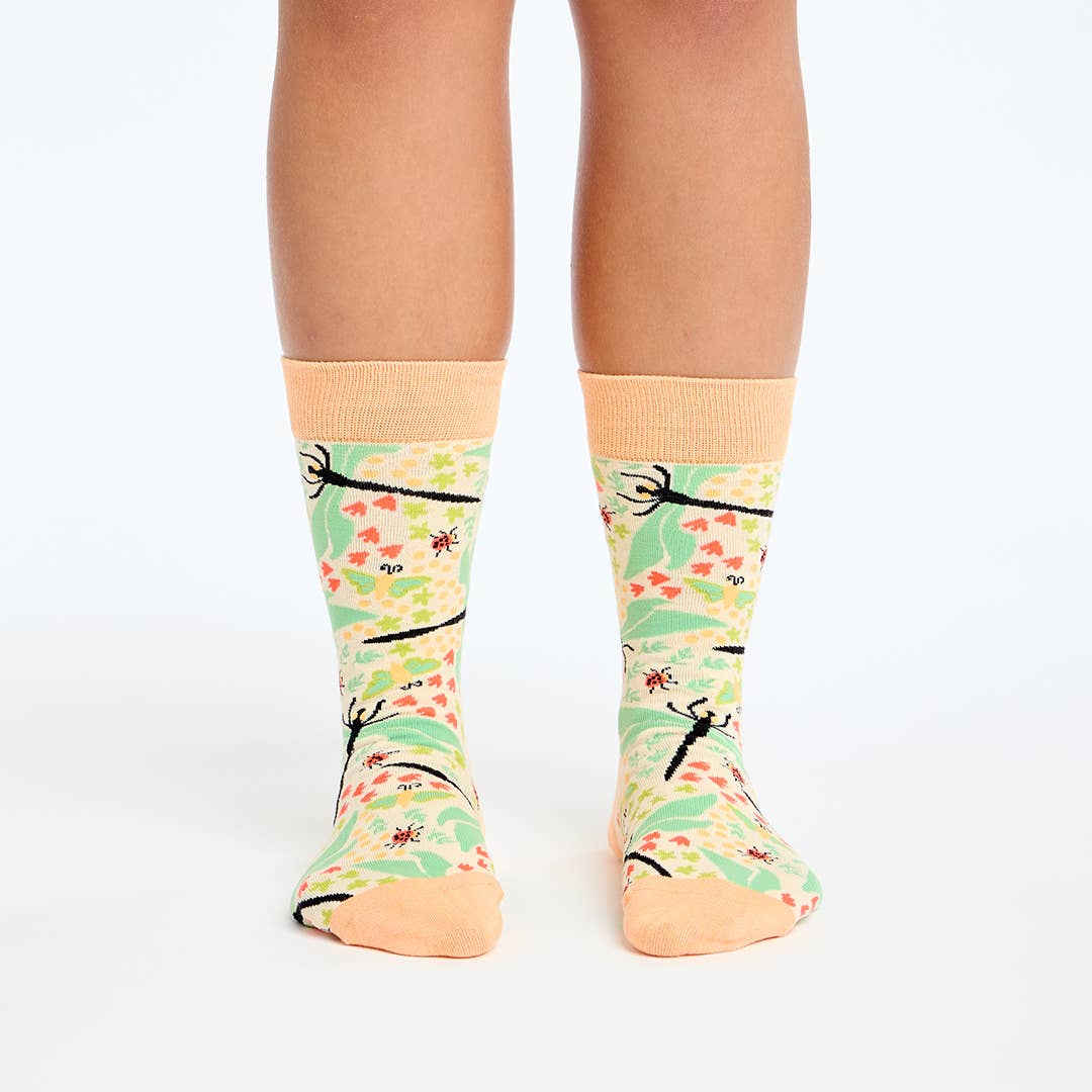 KYLIE CRAZY - Wholesale Socks - Women's - DRAGONFLY fun cotton seamless socks unisex3