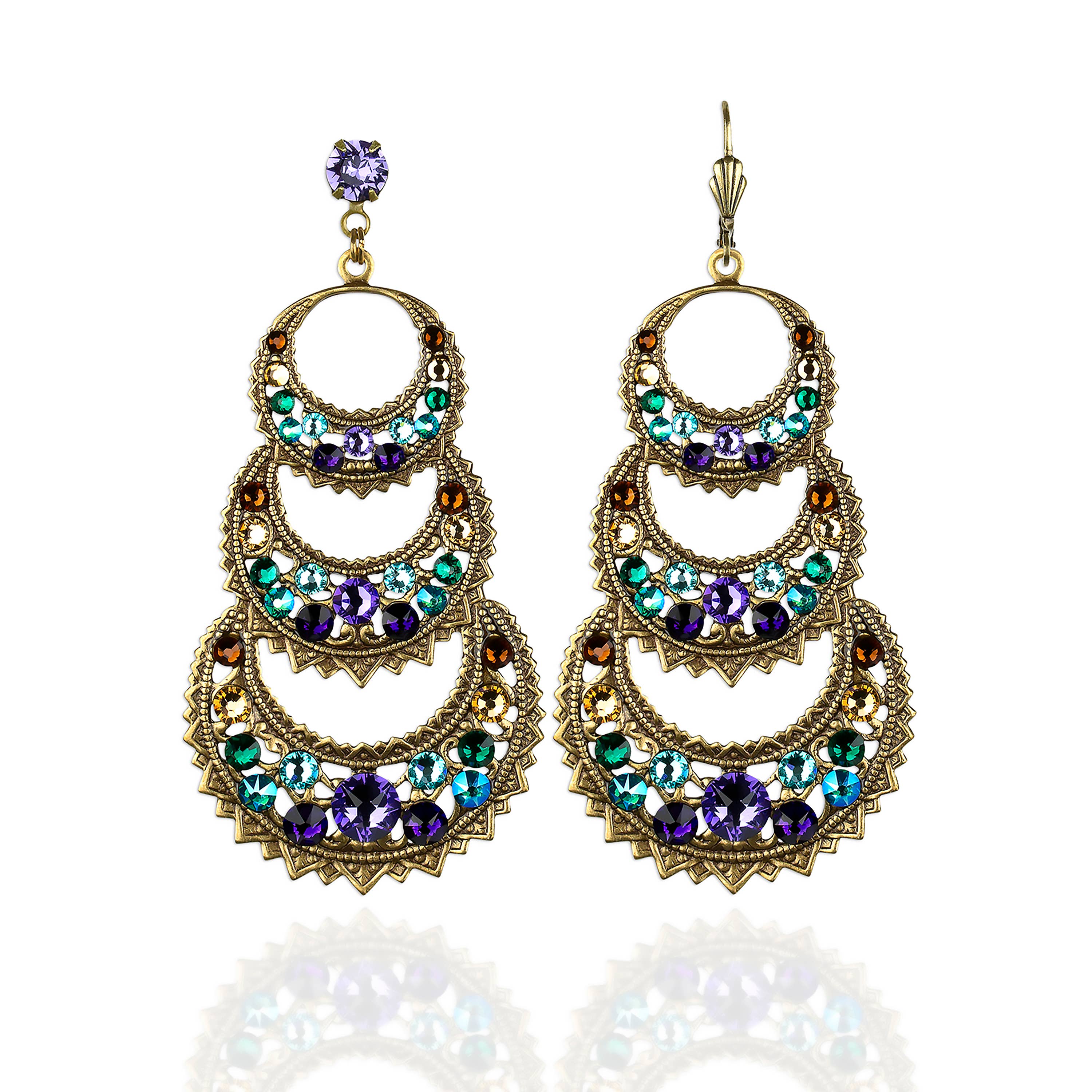 Anne Koplik Designs, Inc. - Wholesale Dangle Earrings - Rena  Crystal Earrings1