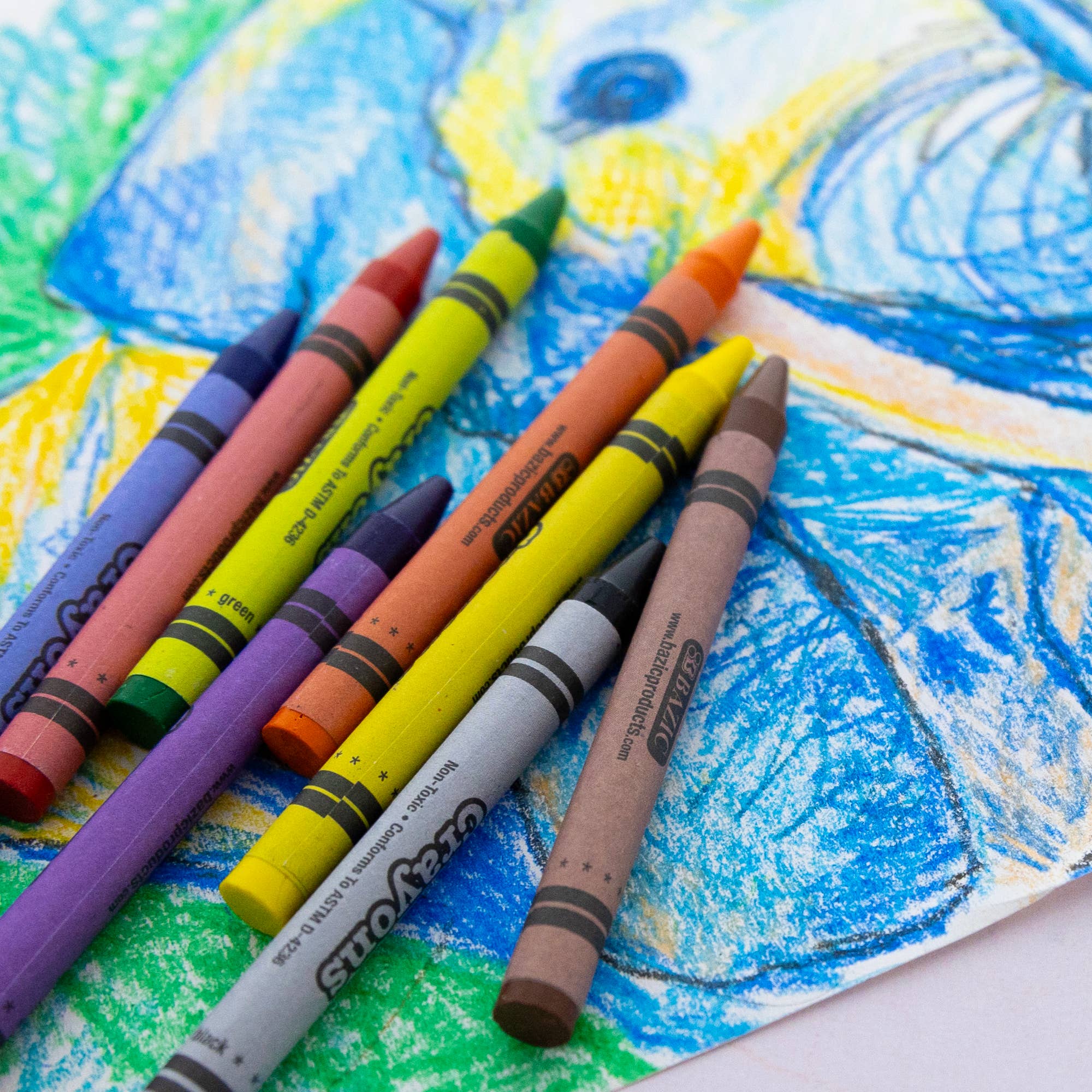 BAZIC Products - Wholesale Crayons - Kids & Baby - Premium Crayons 16 Color6