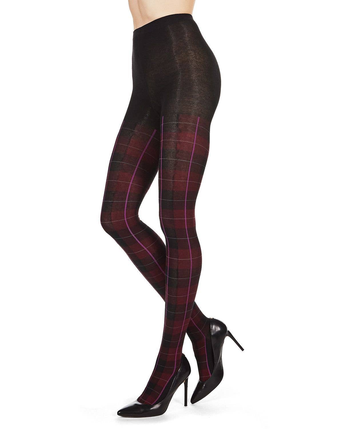 Infinity Classics International Inc. - Wholesale Tights - Women's - MeMoi Glasgow Plaid Sweater Tights8