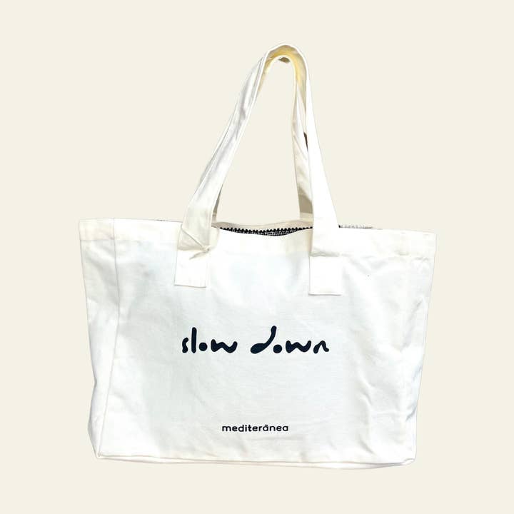 Saco Tote Slow Down por atacado de Mediteránea