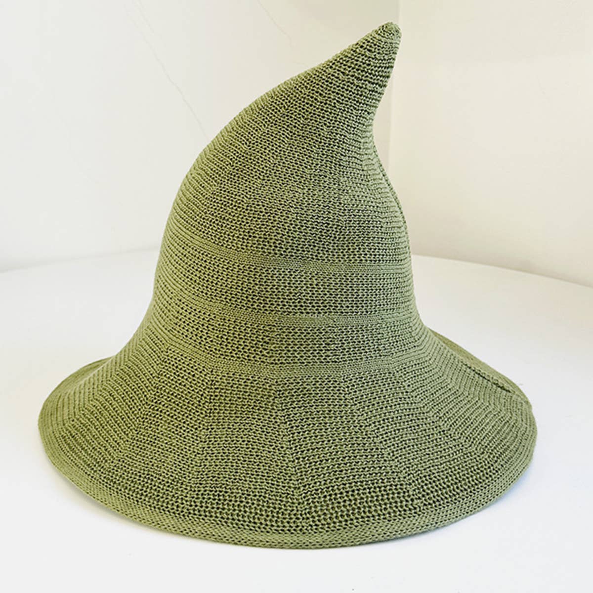 ACCITY - Wholesale Cloche Hat - Women's - Halloween Pointed Witch Hat, Knit & Foldable_CWAH06177