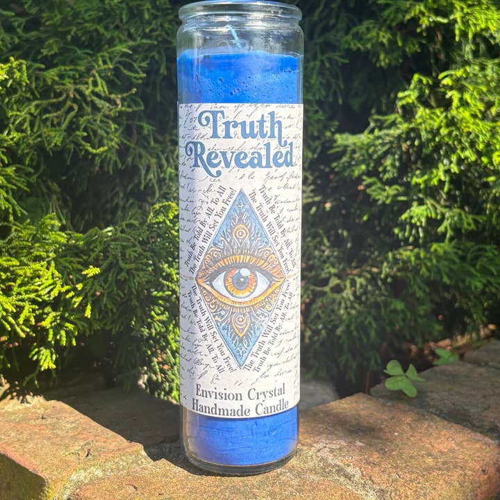 Envision Crystal - Wholesale Jar/filled candle - Truth Revealed 7 Day Candle - Scented and Blessed1