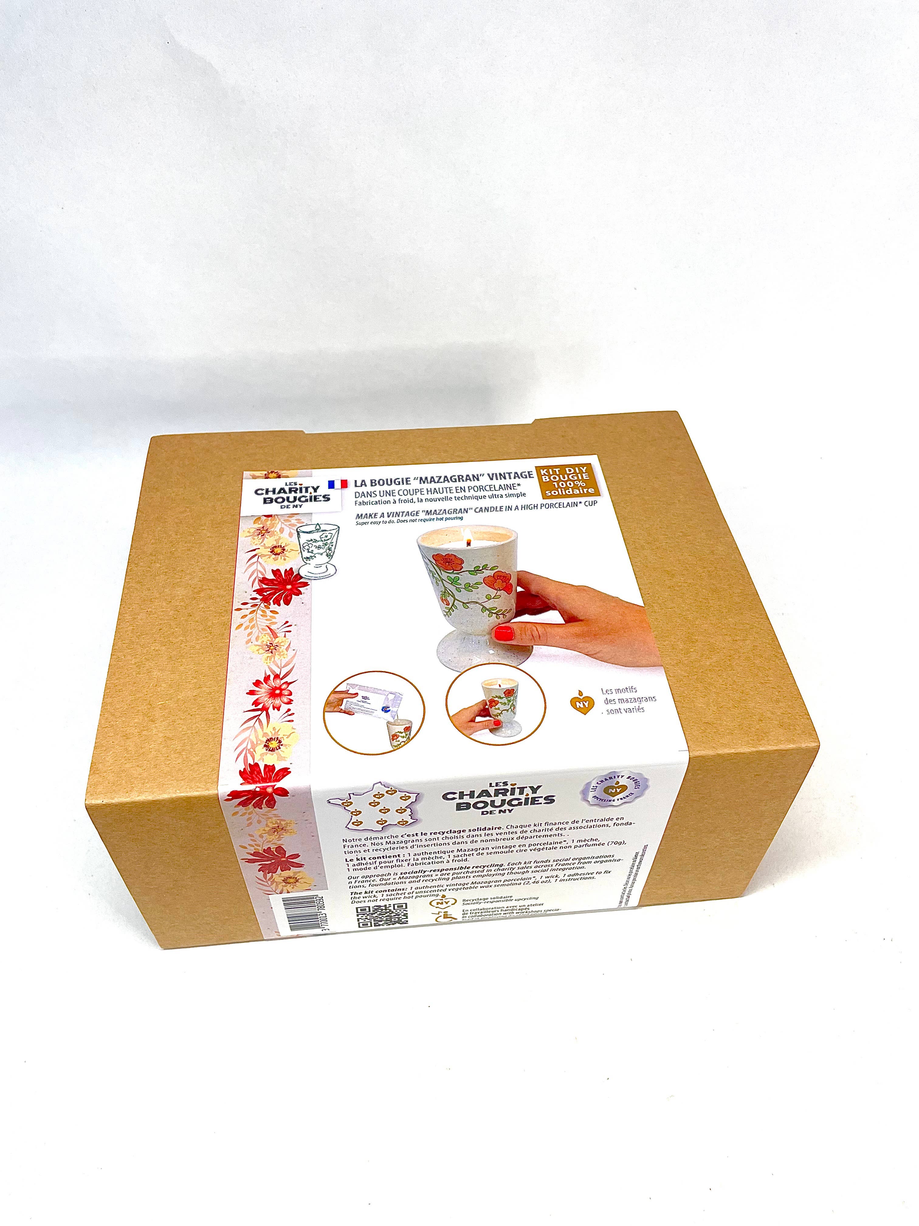 CHARITY BOUGIES DE NY - Wholesale DIY Craft Kit - Kit to create a candle in a vintage Mazagran2