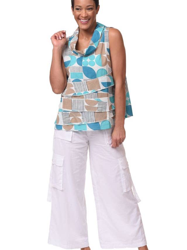 CV63 Leilani-topp i Geo Candy* för wholesale av Tulip Clothing