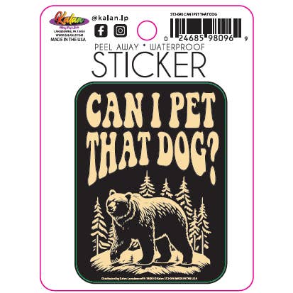 Can I Pet That Dog? Die-Cut Sticker for wholesale by Kalan