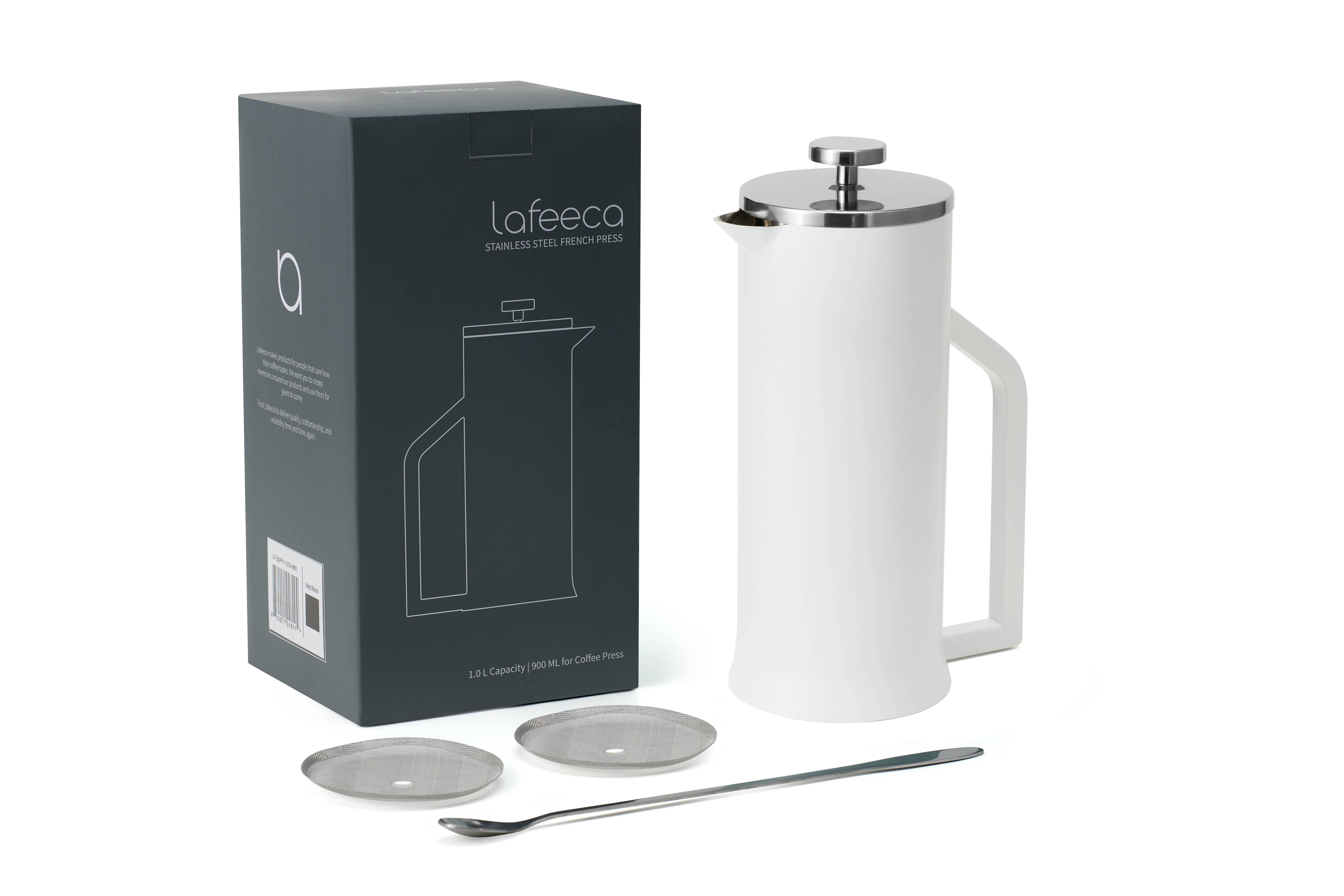 Lafeeca - Wholesale French Press - French Press Coffee Maker Double Wall Stainless Steel 1L8