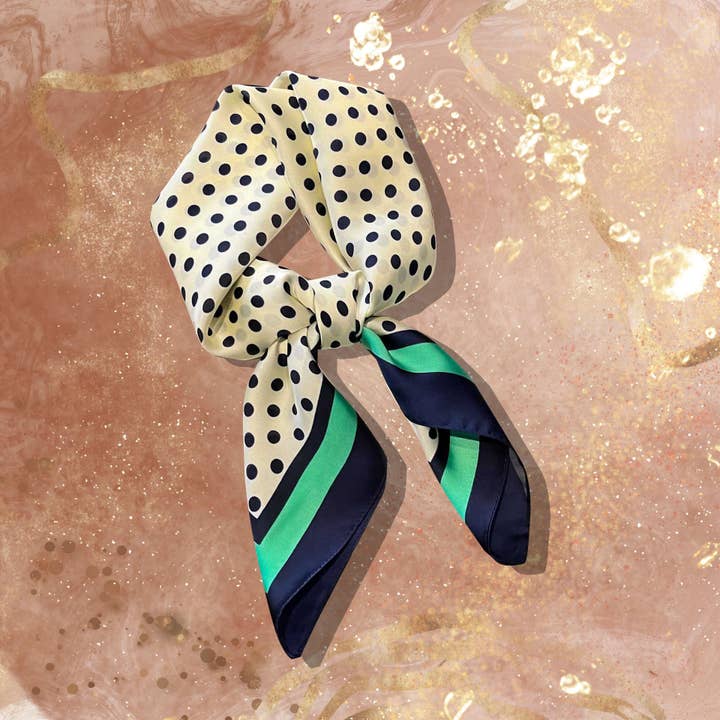 Foulard - tendance coloré - 70 x 70 cm - soie pour la vente par Lourens Exclusive