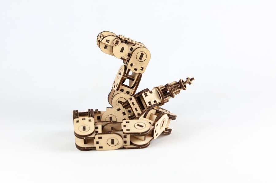 NKD Puzzle – Engroshandel DIY-hobbysæt – Ledet træslange til samling af »SERPENTO«1