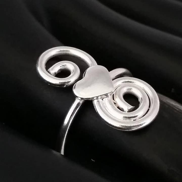 Costello International – Engroshandel Tå-ring – Art Deco sølv justerbare strandtåringe2