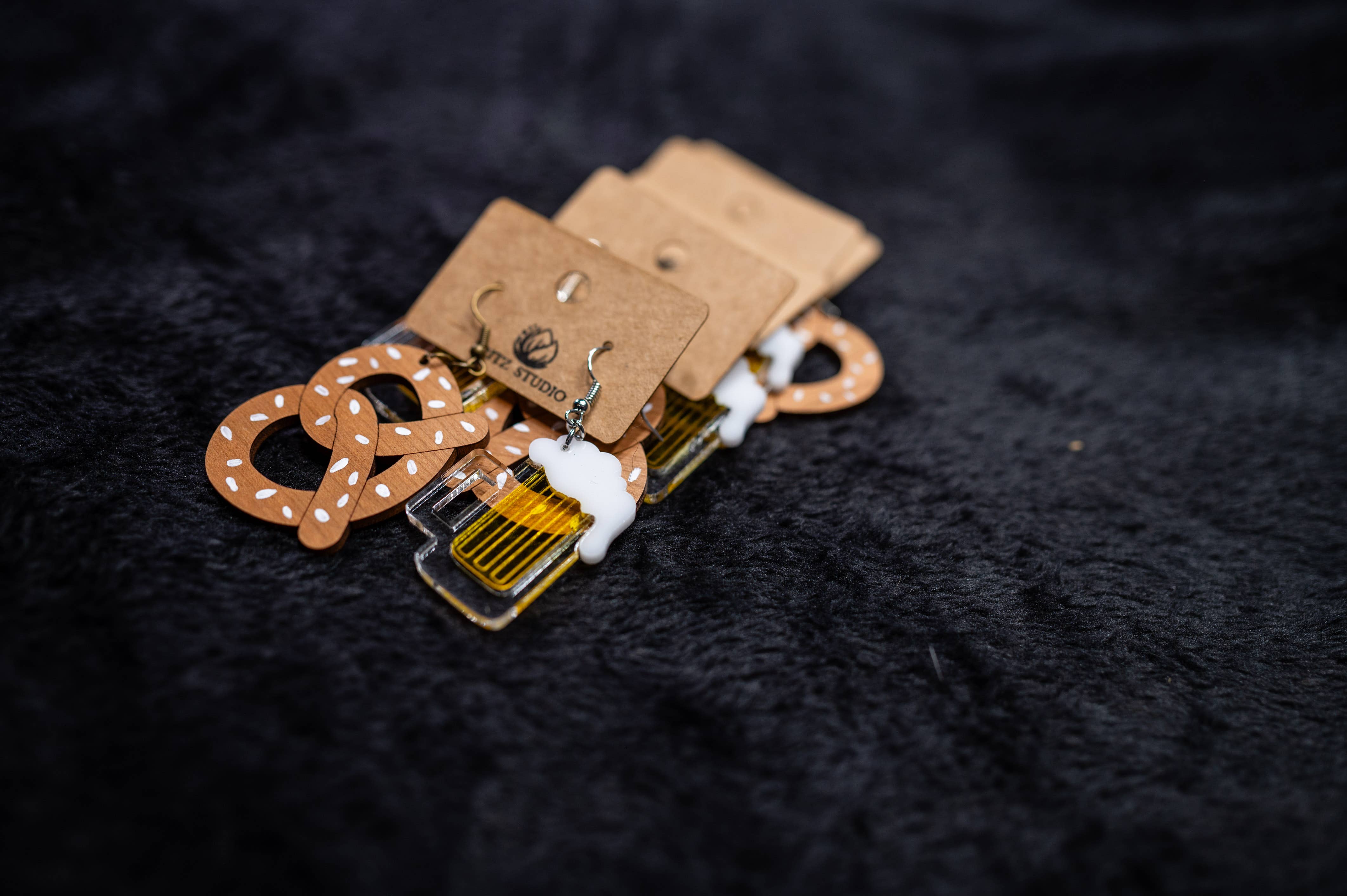 Fritz Studio - Wholesale Dangle Earrings - Pretzel & Pint Collection13