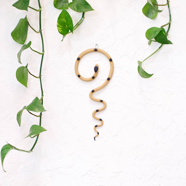 Carter & Rose - Wholesale Wall Accent - Ceramic Wall Snake, Medium