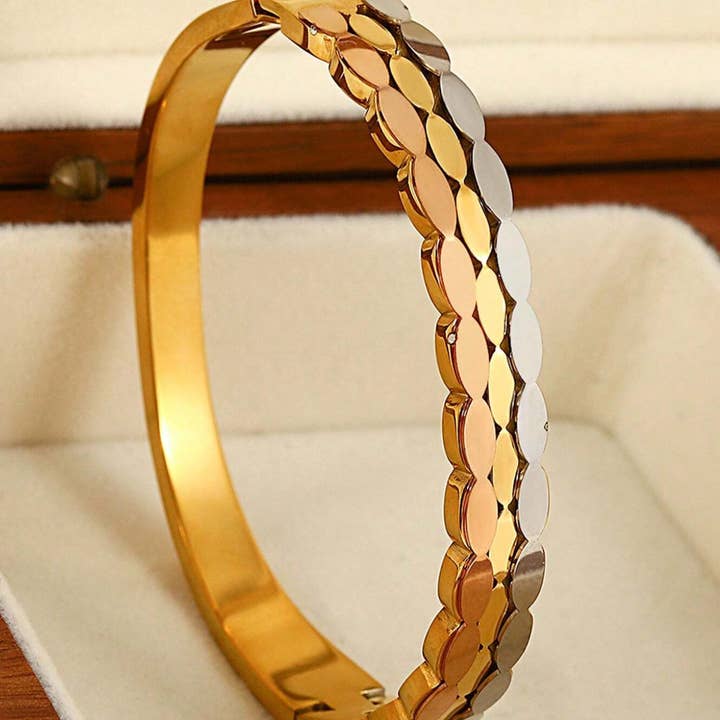 TOURMALYN - Wholesale Bangle Bracelet - "LOUCAS" stainless steel bracelet7