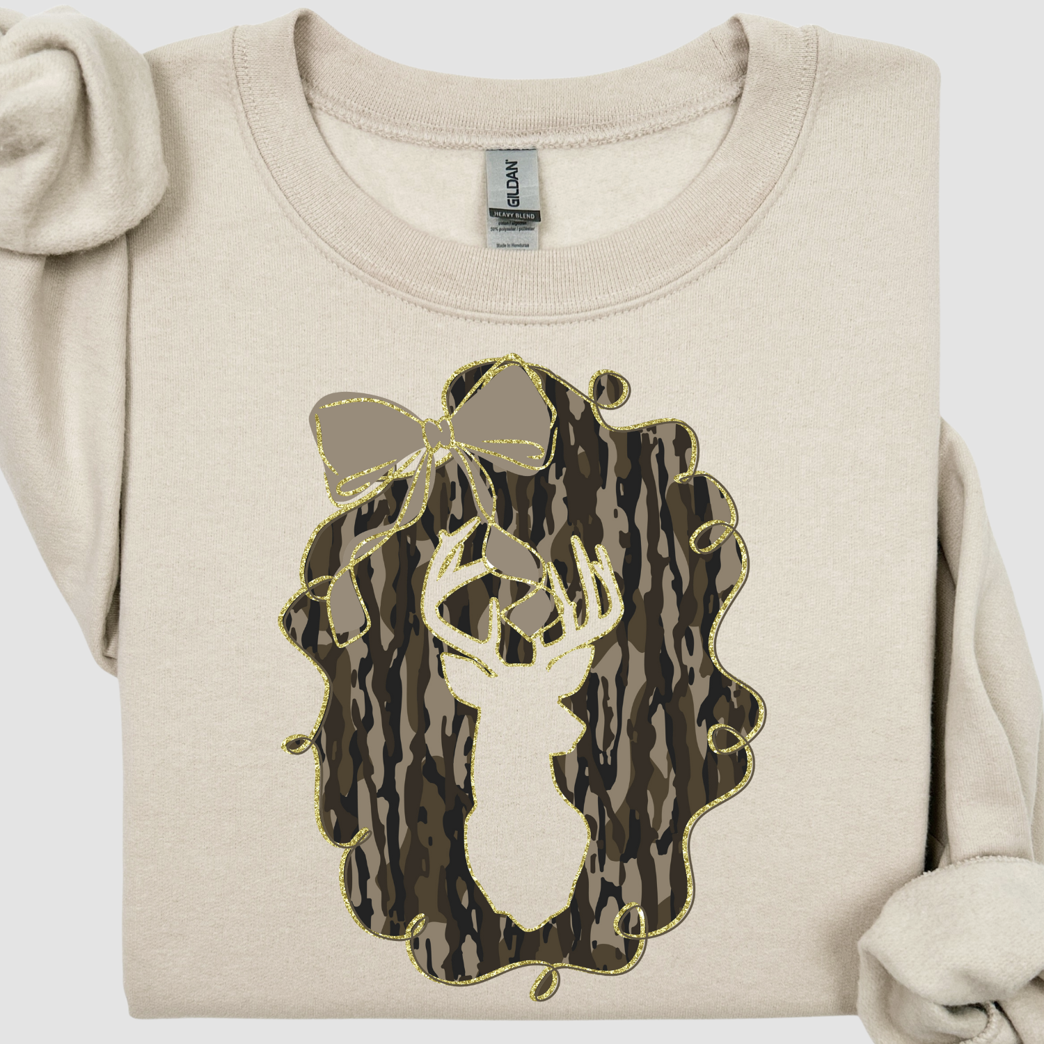 StricklandDesignCo - Wholesale Graphic Sweatshirt - Women's - preppy deer sweatshirt0