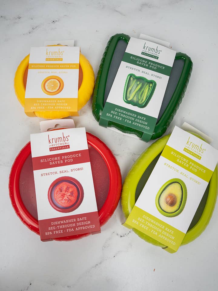 One Krumbs Kitchen Silicone Produce Saver Pods - SHIPS ASSORTED for wholesale by Wholesale Accessory Market