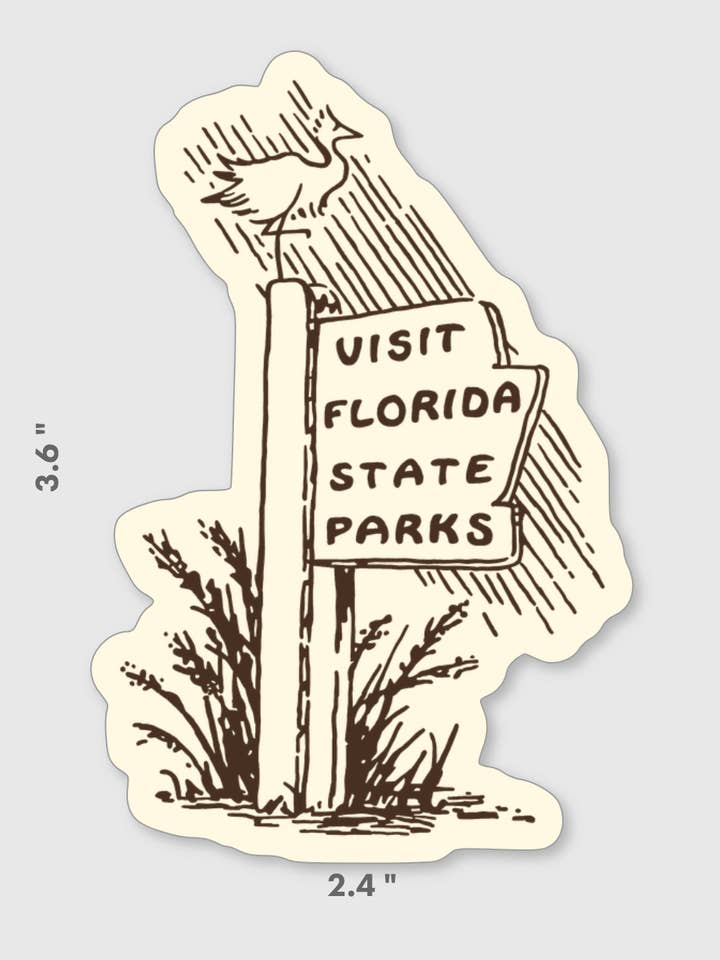 Florida Parks Sticker for wholesale by 5801 Print House