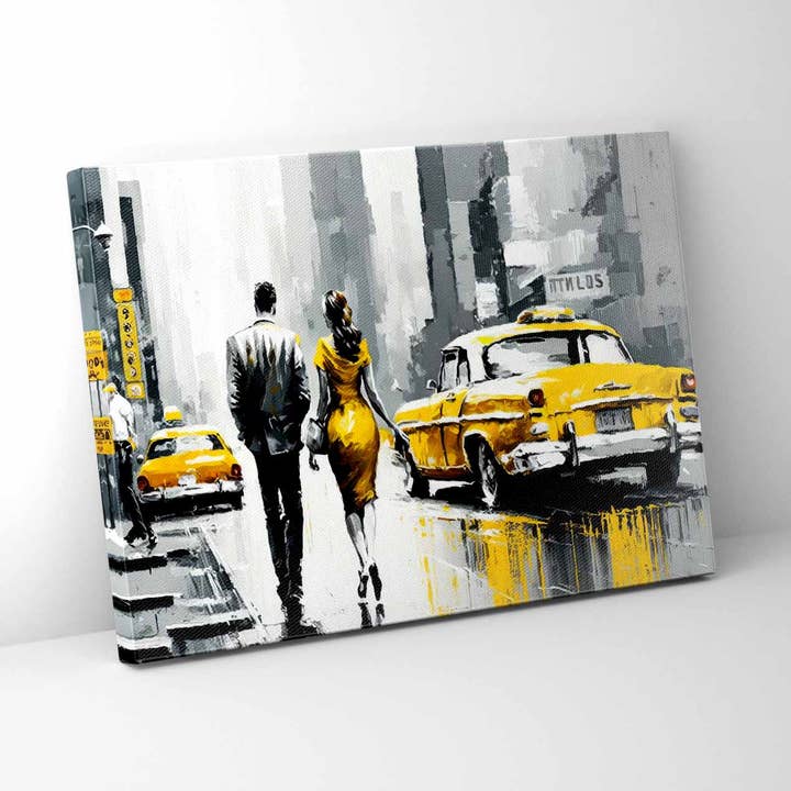Wall Art-Vintage New York Scene-Canvas Print for wholesale by GTA ART