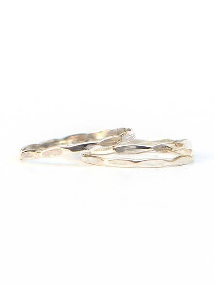 Fair Anita - Wholesale Band/Stacked Ring - Sterling Stacking Rings - Waves0