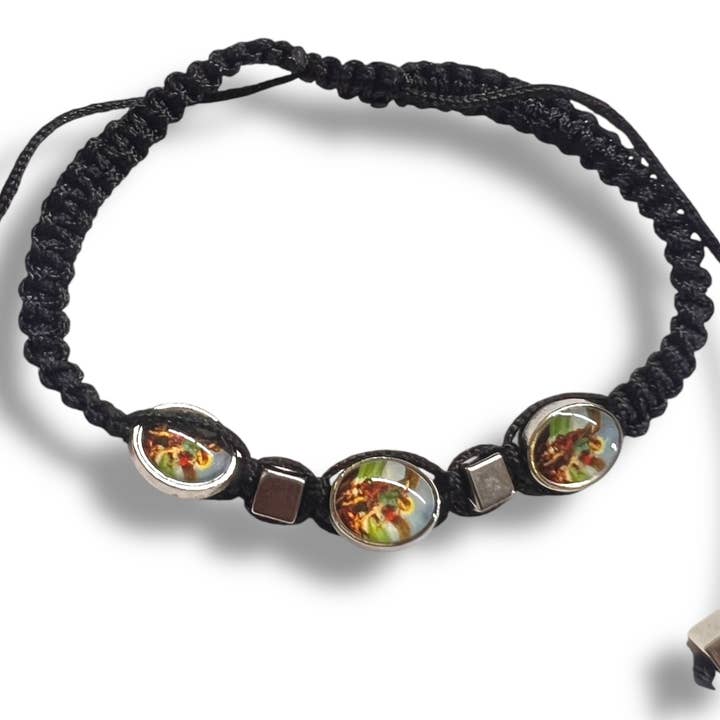 SAN JUDITAS RELIGIOUS ARTICLES - Wholesale Beaded Bracelet - BRACELET: ST. MICHAEL ARCHANGEL THREADED