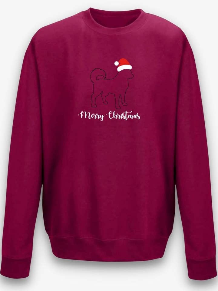 Jersey de Navidad Husky Outline para venta al por mayor de Pooch