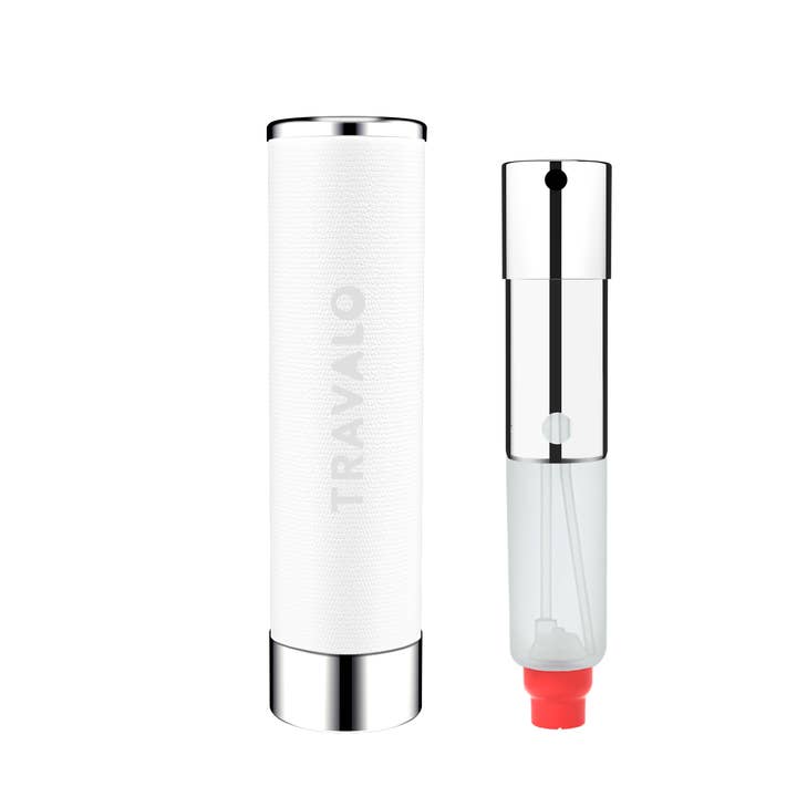 TRAVALO - Wholesale Atomizer Bottle - Travalo Walzer White – Refillable Perfume Atomizer, TSA Safe1