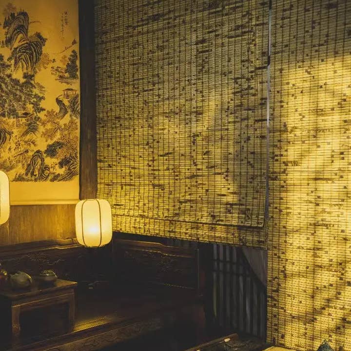 everythingbamboo - Wholesale Curtain - Custom Made Tortoiseshell Bamboo Blind Bamboo Curtain Bamboo Screen Rolling Blinds Panel Privacy Customization Size10