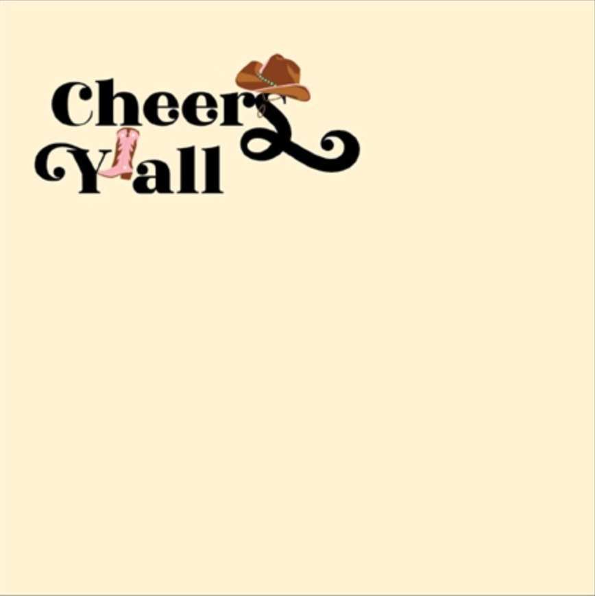 Mod Lounge Paper Company - Wholesale Disposable Napkin - Cheers Y'all Western Cowgirl Cocktail Beverage Napkin2