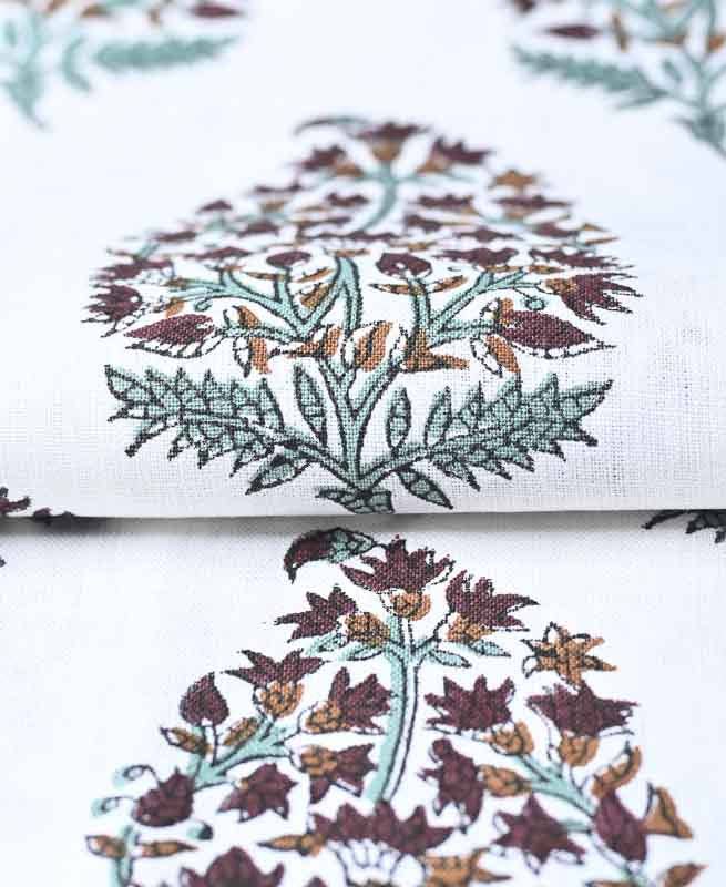 Thread To Form - Wholesale Fabric - Brittany Hand Block Printed Linen by the Yard3