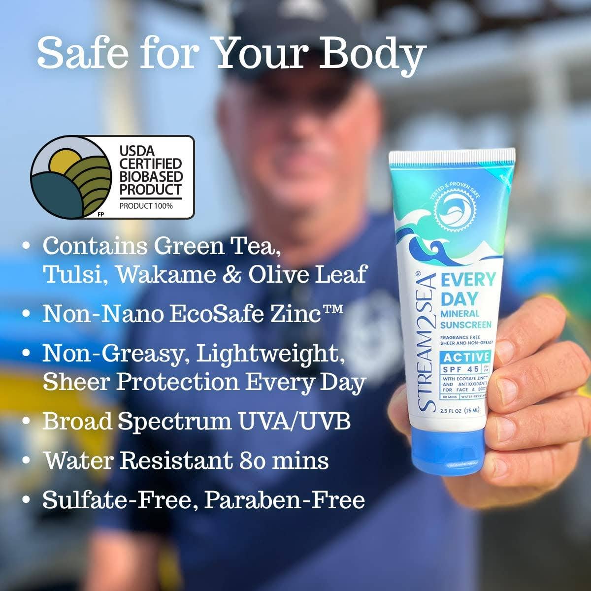 Stream 2 Sea – wholesale Sunscreen – Every Day Sunscreen SPF 45 - Active5