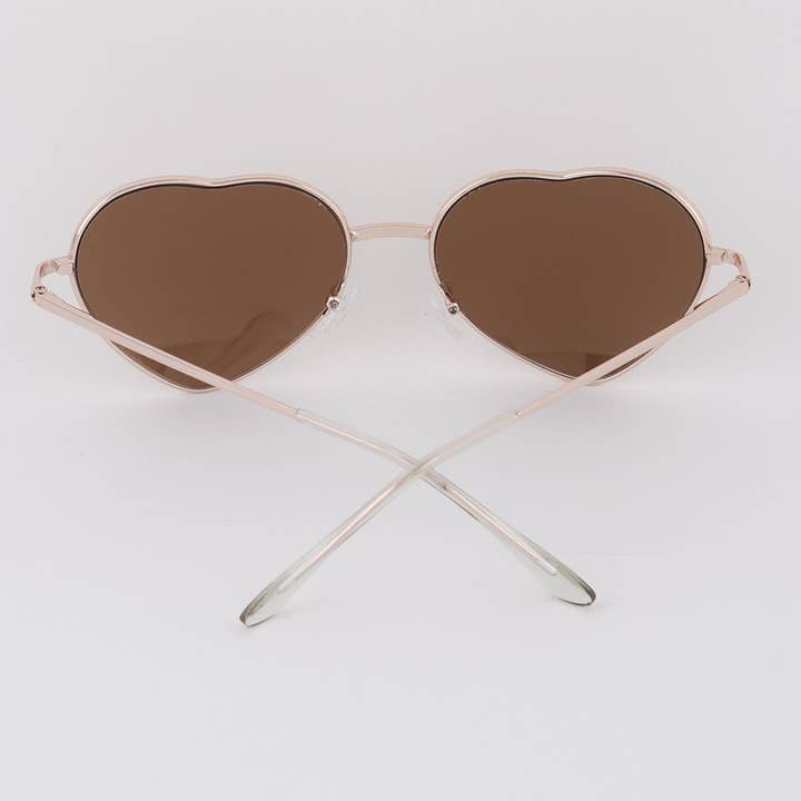 Multicolor Polarized Heart Sunglasses for wholesale on Faire