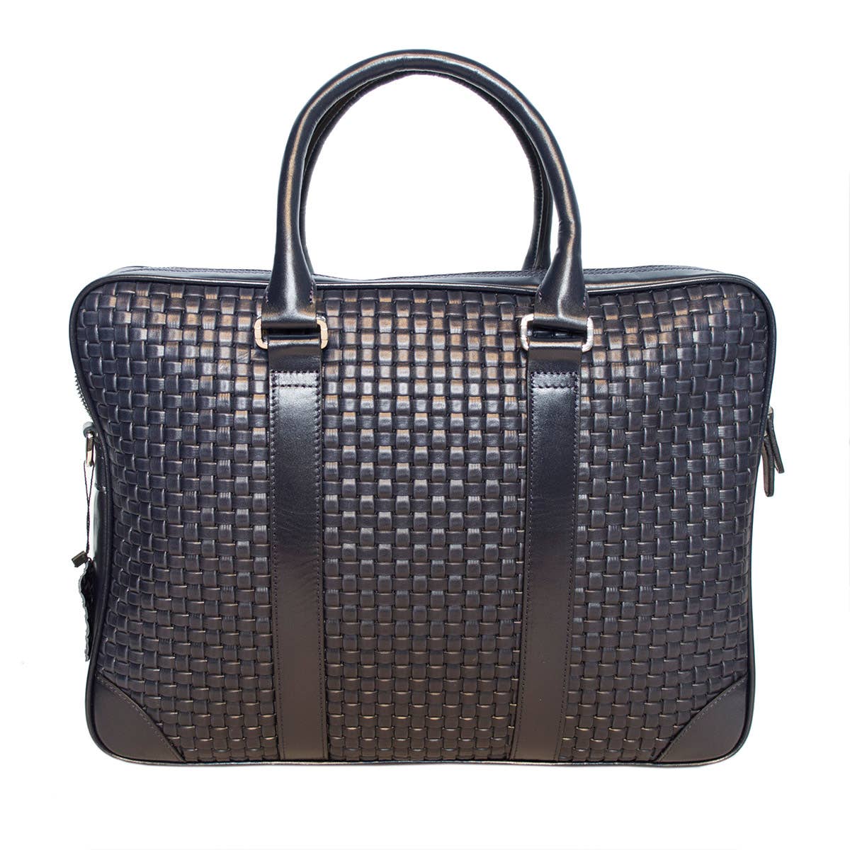 Arrigo - Wholesale Laptop Bag - Unisex - Leather Laptop Bag 15.6 Inches in 4 Colors Braided Leather10