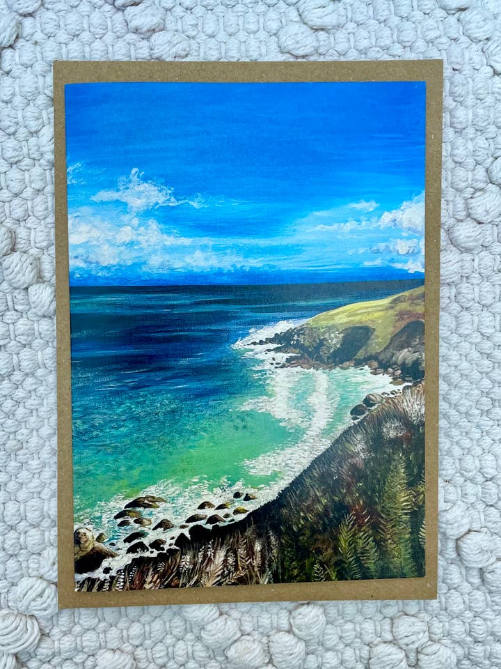 SWCP Coastal Art Greeting Card- Eco Friendly ColourĀ for wholesale by Charlotte Stone Art