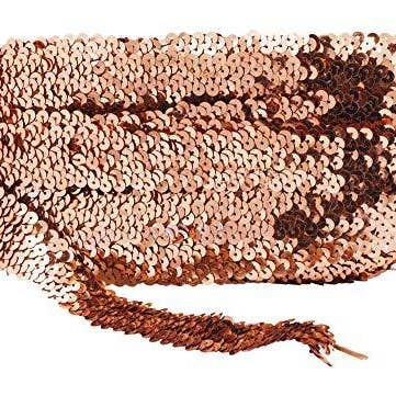 Mandala Crafts – Engroshandel Håndværk forsyninger – Mandala Håndværk Elastisk Paillet, Flad Glitter Stretch Bling Paillette Stof Bånd, Metallisk Applikation Trim Blonder til Kjole Pynt, Pandebånd39