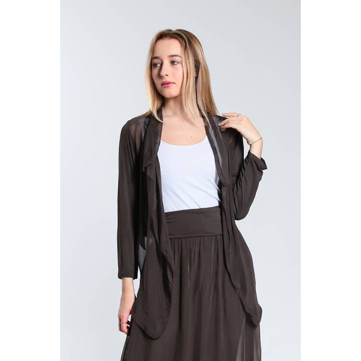 TINA Stephens Italy/Tees By Tina – wholesale Wrap – Women's – Ansley Silk Front Tie Wrap (BQ233)30