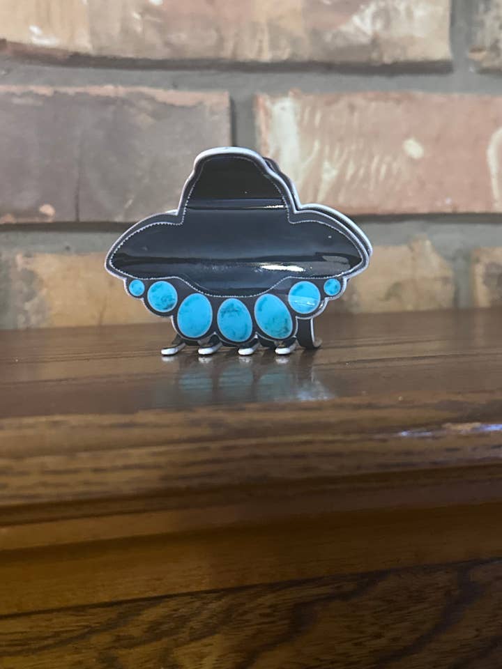 Cow with stones clip for wholesale by Rockin Clips