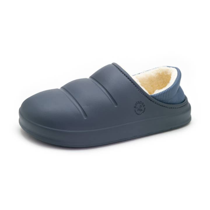 Veganer Winter-Clog von Mule mit Absatz. Simson Anthrazit für den Großhandel von Avispas