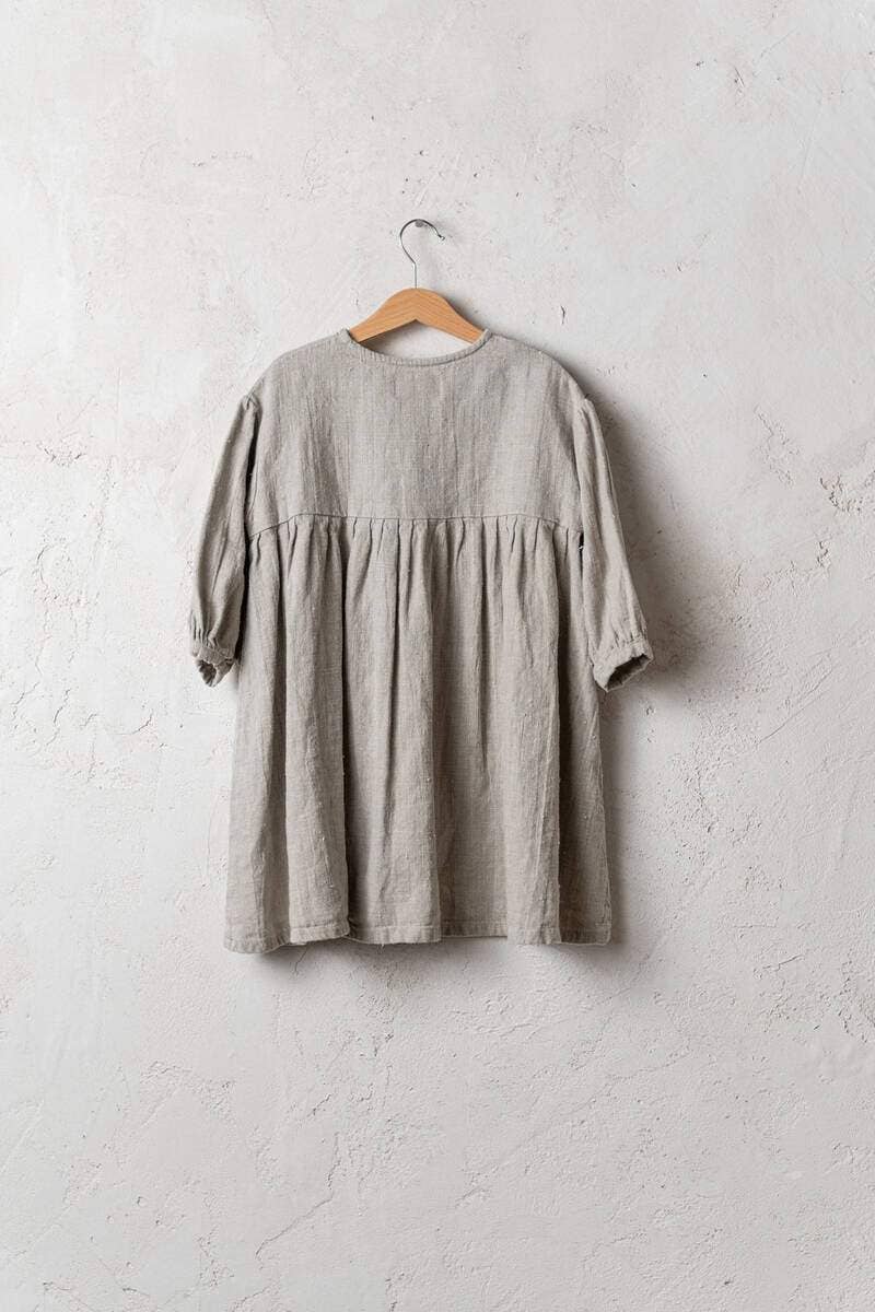 La Petite Alice - Venta al por mayor Vestido - Niños - Vestido Goldie con mangas obispo (T51A)2