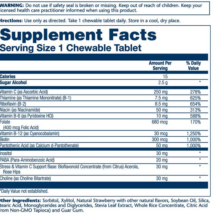 Solaray - Wholesale Oral Supplement/Vitamin - Vitamin B-Complex - Strawberry1