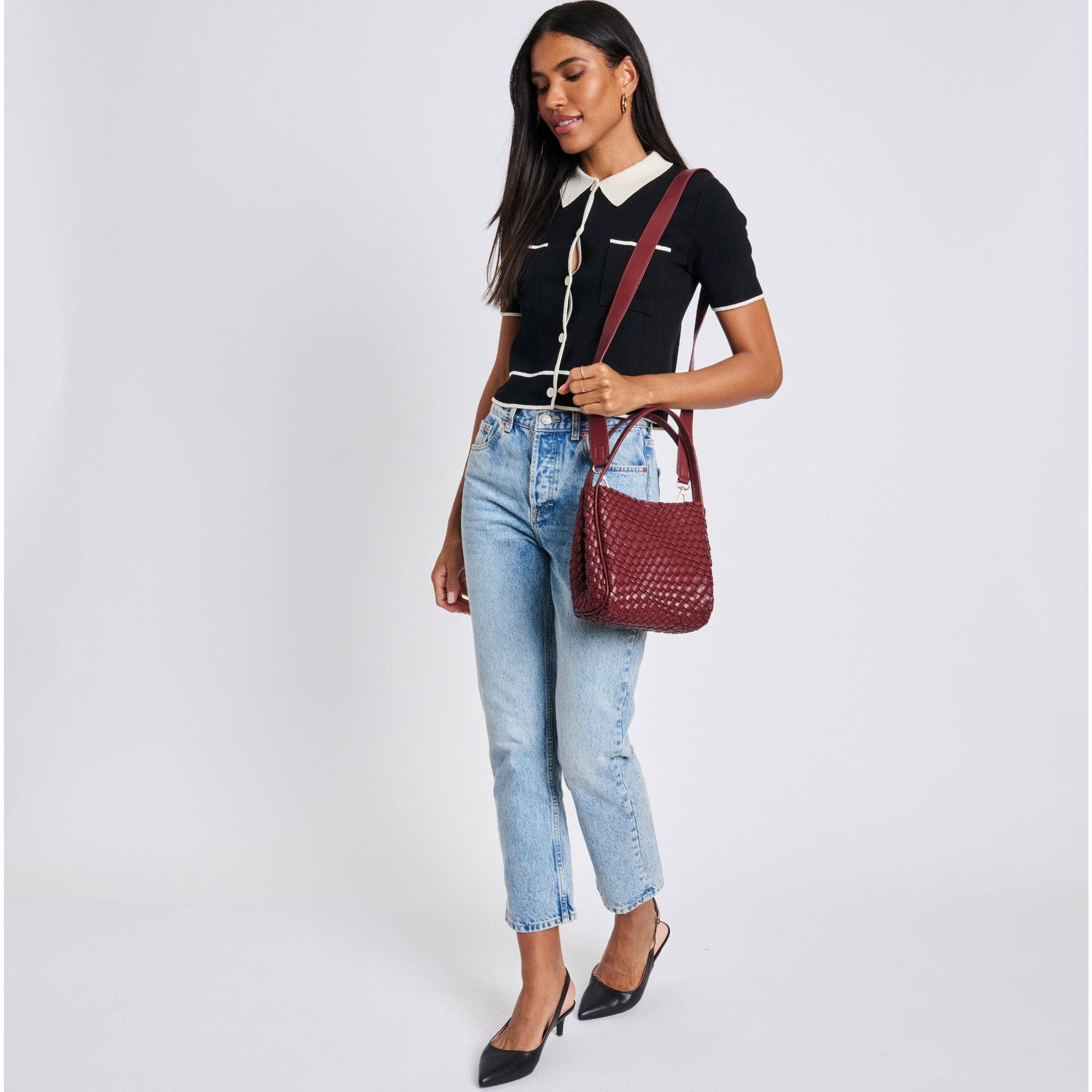 Moda Luxe – Engroshandel Crossbodytaske - Dame – Roxy vævet dobbelthåndtag vævet crossbody17