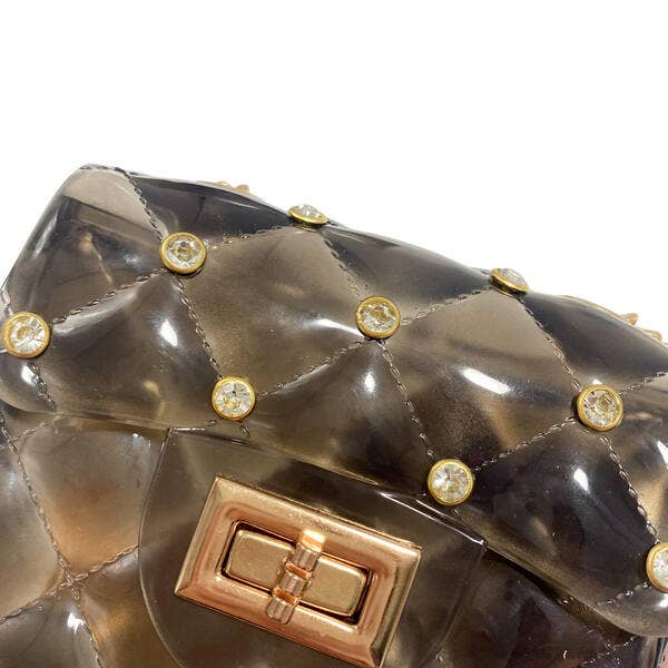 Doe a Dear - Wholesale Crossbody Bag - Kids - P30 B3001 Rhinestone Stud Quilted Jelly Purse (4 Colors)11